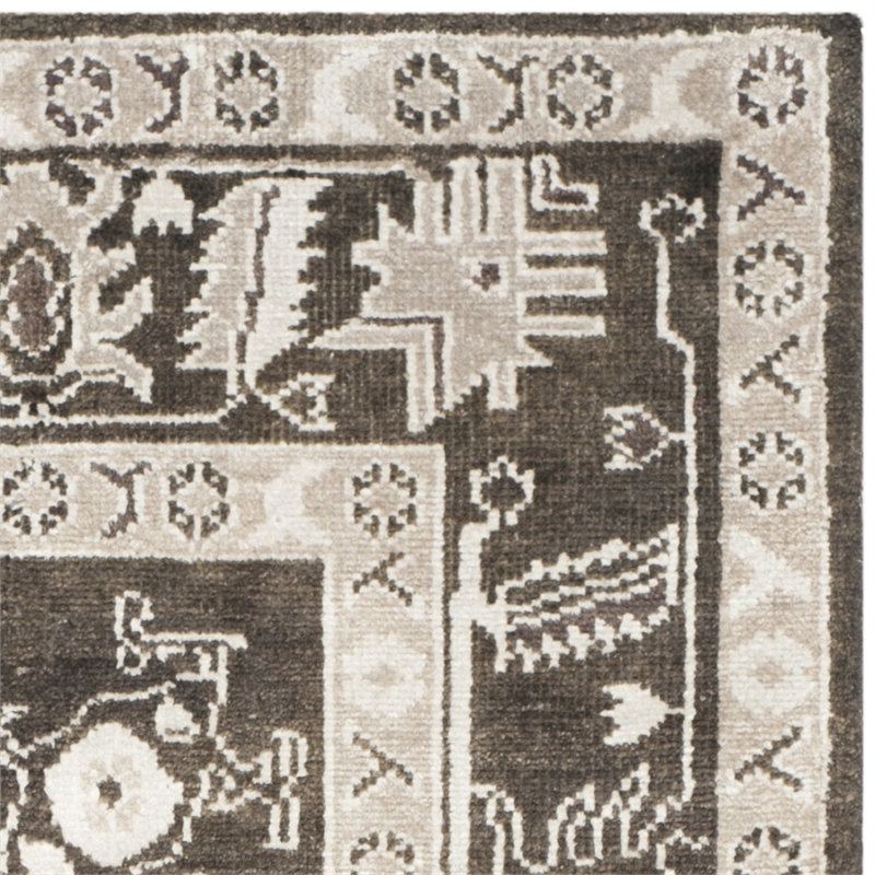 Safavieh Moharaja 5' X 8' Handmade Rug in Charcoal and Charcoal