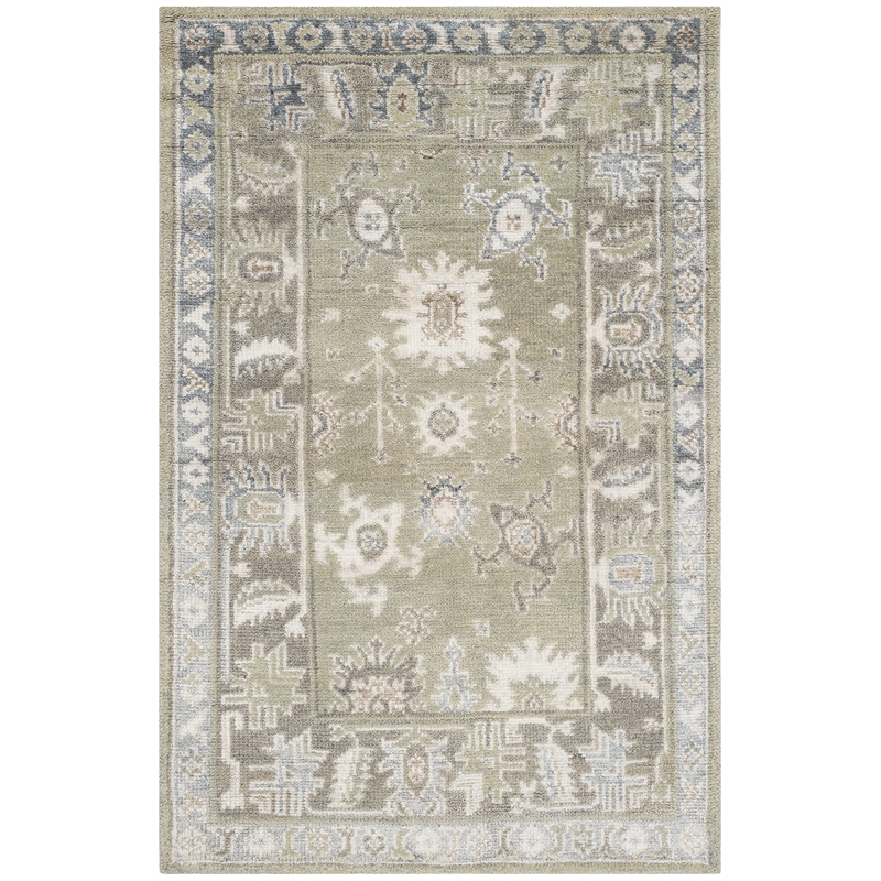 Safavieh Moharaja 4' X 6' Handmade Rug in Slate and Silver