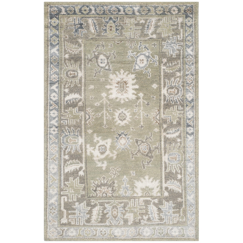 Safavieh Moharaja 5' X 8' Handmade Rug in Slate and Silver