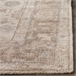 Safavieh Moharaja 4' X 6' Handmade Viscose Pile Rug in Brown and Ivory