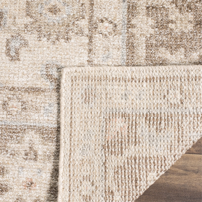 Safavieh Moharaja 4' X 6' Handmade Viscose Pile Rug in Brown and Ivory