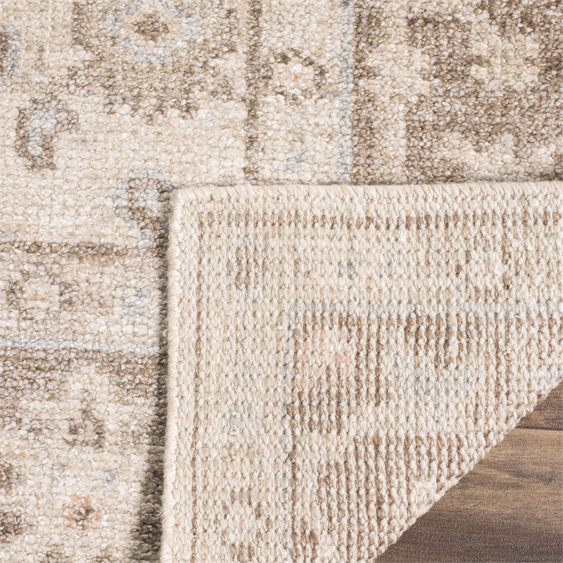 Safavieh Moharaja 5' X 8' Handmade Viscose Pile Rug in Brown and Ivory