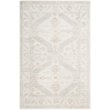 Safavieh Moharaja 4' X 6' Handmade Bamboo Silk Rug in Beige and Blue