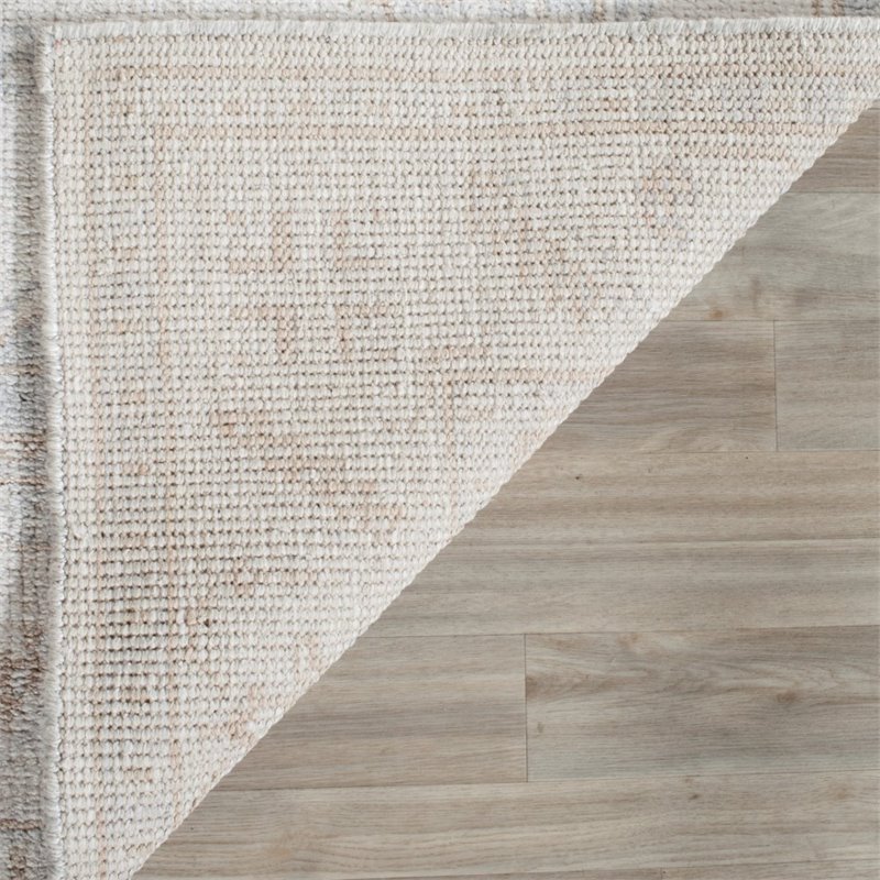 Safavieh Moharaja 4' X 6' Handmade Bamboo Silk Rug in Beige and Blue