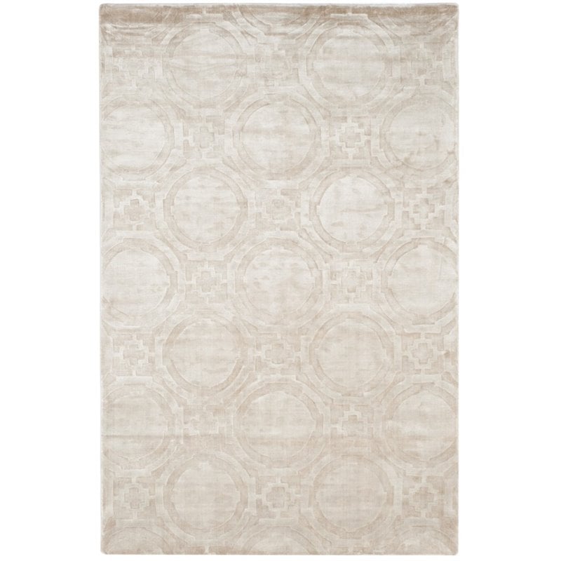 Safavieh Mirage 4' X 6' Loom Knotted Viscose Pile Rug in Silver