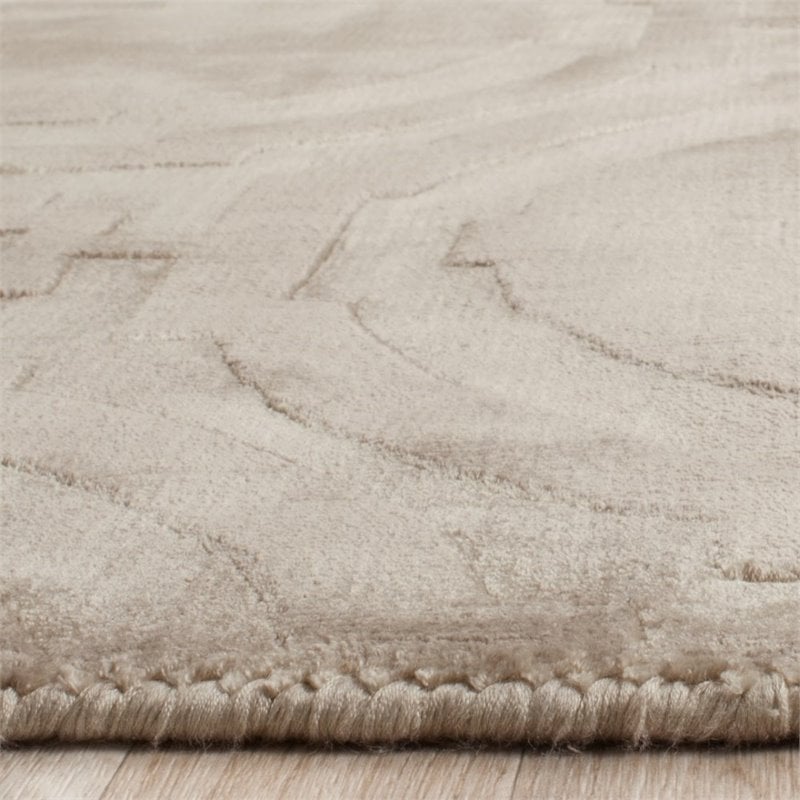 Safavieh Mirage 4' X 6' Loom Knotted Viscose Pile Rug in Silver