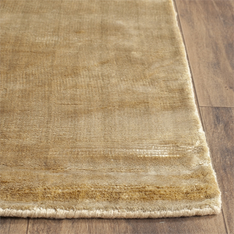 Safavieh Mirage 9' X 12' Loom Knotted Viscose Pile Rug in Old Gold