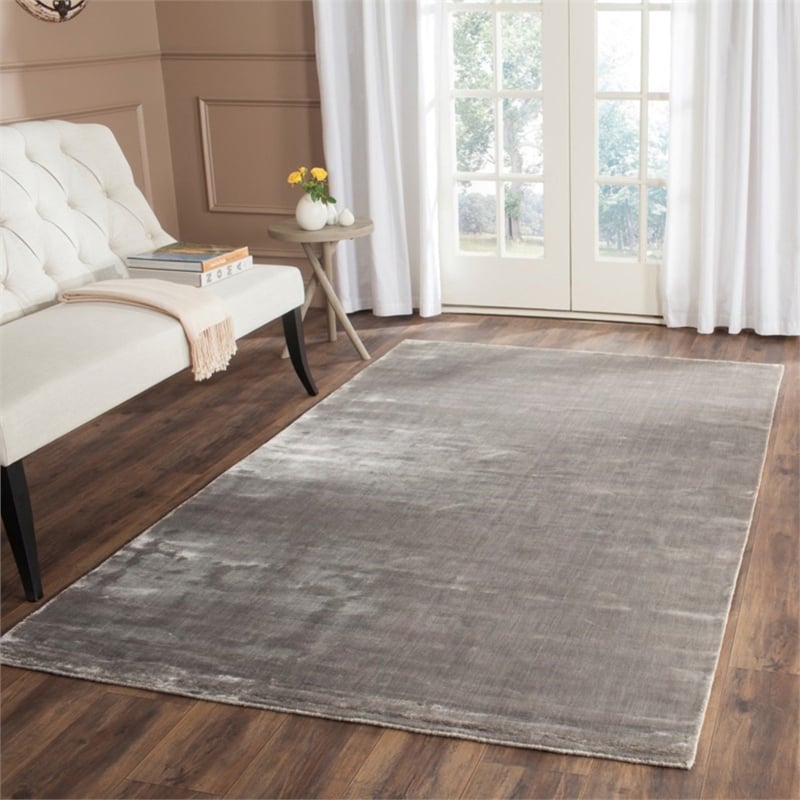 Safavieh Mirage 10' X 14' Loom Knotted Viscose Pile Rug in Steel