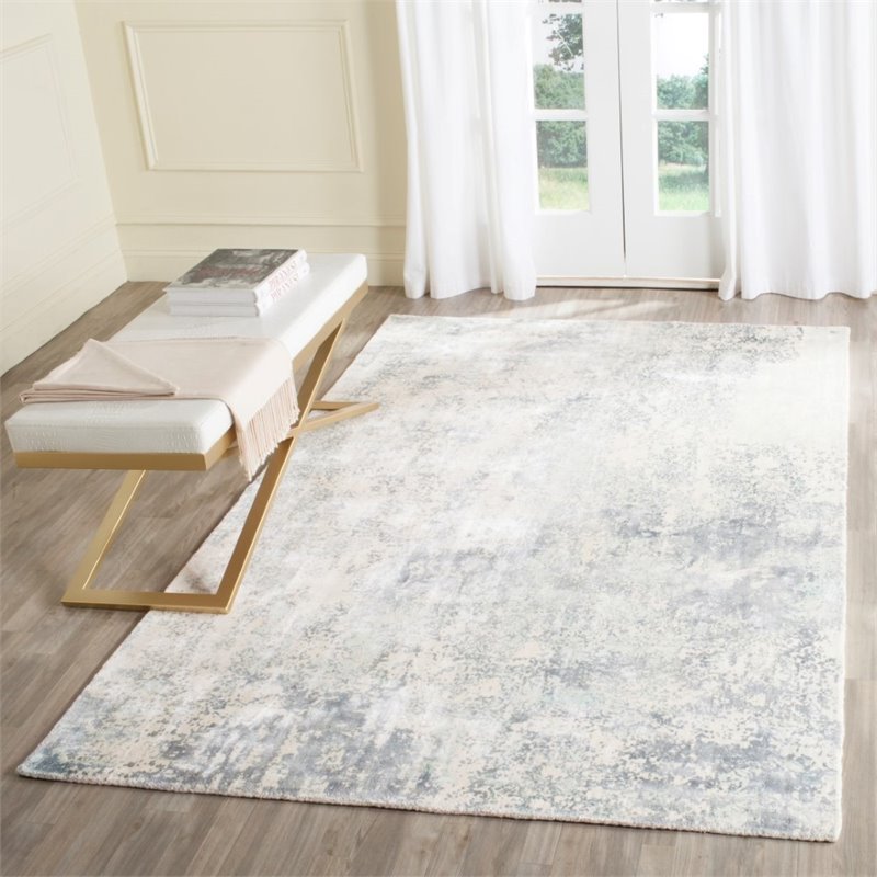 Safavieh Mirage 9' X 12' Loom Knotted Viscose Pile Rug in Aqua