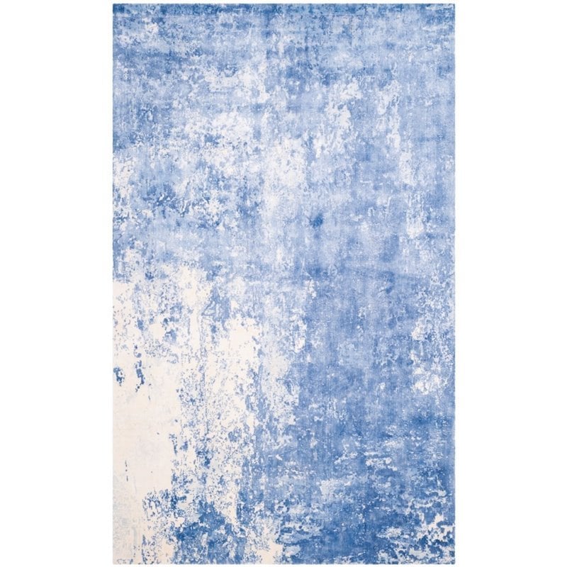 Safavieh Mirage 9' X 12' Loom Knotted Viscose Pile Rug in Dark Blue