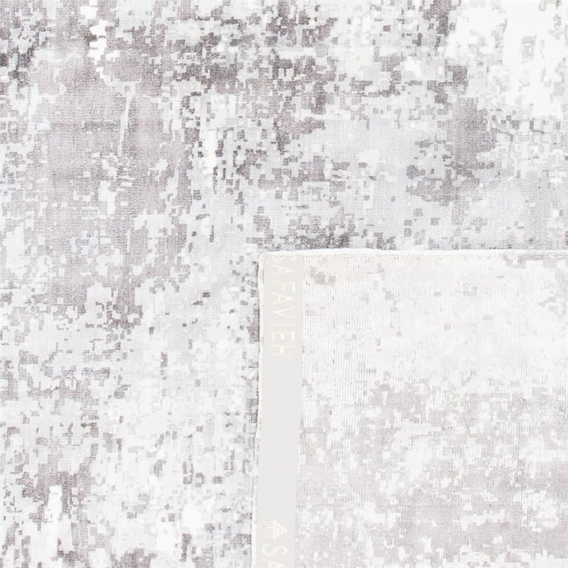 Safavieh Mirage 9' X 12' Loom Knotted Viscose Pile Rug in Gray