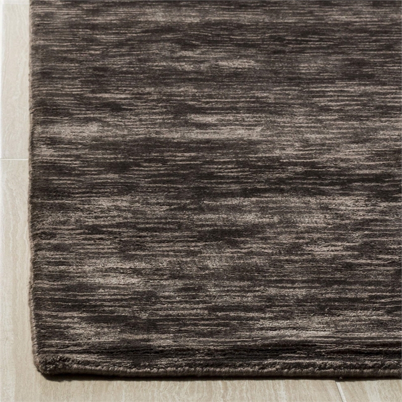 Safavieh Mirage 4' X 6' Hand Woven Banana Silk Pile Rug in Charcoal