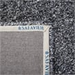 Safavieh Malibu Shag 5' Round Hand Tufted Rug in Charcoal
