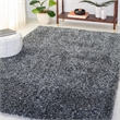 Safavieh Malibu Shag 6' X 9' Hand Tufted Rug in Charcoal