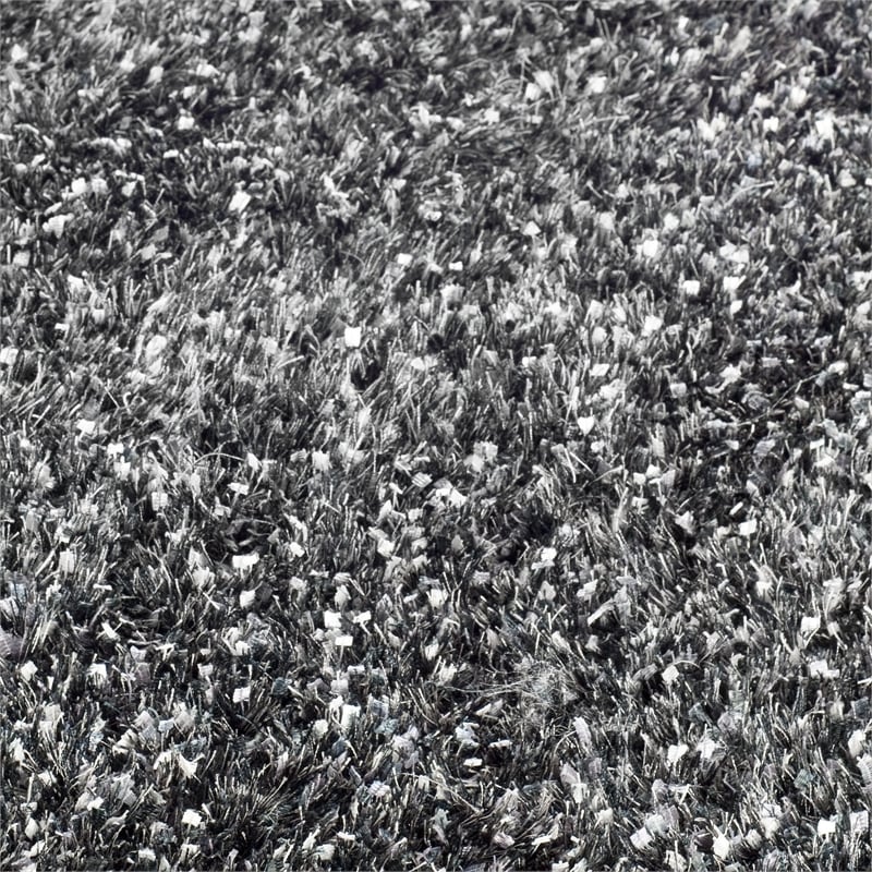 Safavieh Malibu Shag 6' X 9' Hand Tufted Rug in Charcoal