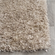 Safavieh Malibu Shag 3' X 5' Hand Tufted Polyester Pile Rug in Natural