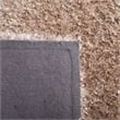 Safavieh Malibu Shag 5' Square Hand Tufted Rug in Natural