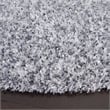 Safavieh Malibu Shag 5' Round Hand Tufted Rug in Silver