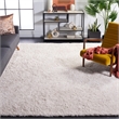 Safavieh Malibu Shag 10' X 14' Hand Tufted Polyester Pile Rug in White