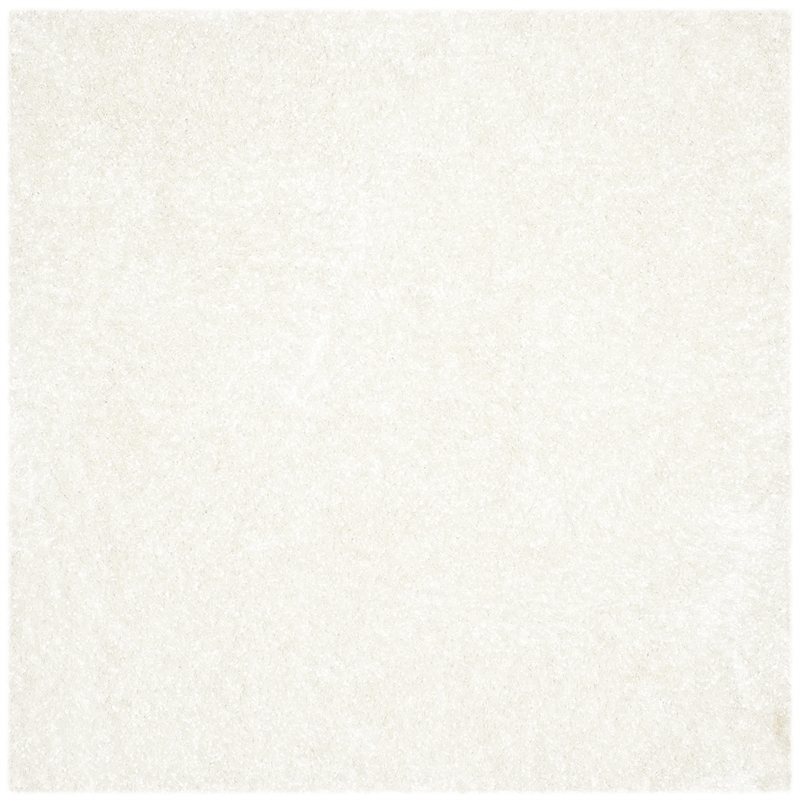 Safavieh Malibu Shag 5' Square Hand Tufted Rug in White