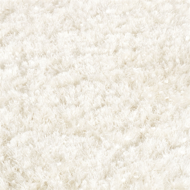 Safavieh Malibu Shag 5' Square Hand Tufted Rug in White