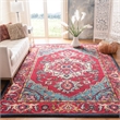 Safavieh Monaco 10' X 14' Power Loomed Rug in Red and Turquoise