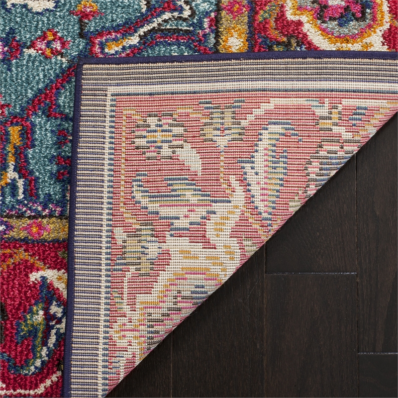 Safavieh Monaco 10' X 14' Power Loomed Rug in Red and Turquoise