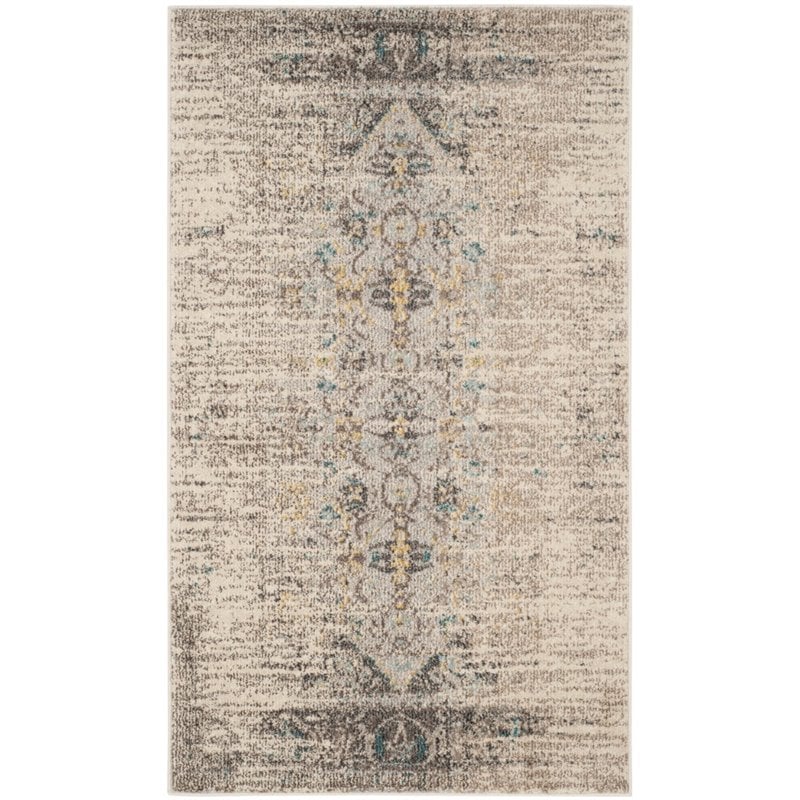 Safavieh Monaco 9' X 12' Power Loomed Polypropylene Rug in Gray