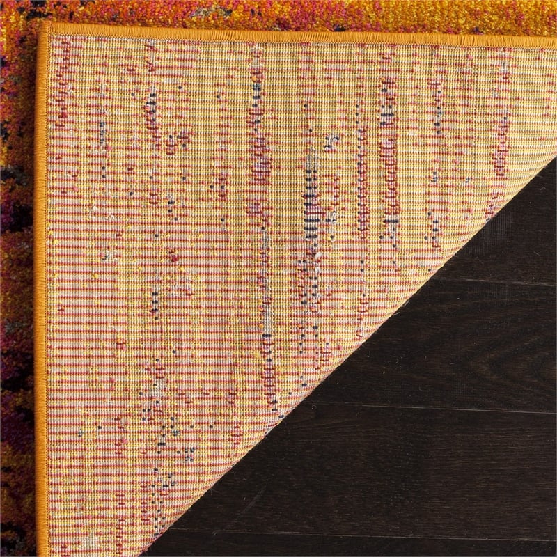 Safavieh Monaco 10' X 14' Power Loomed Polypropylene Rug in Orange