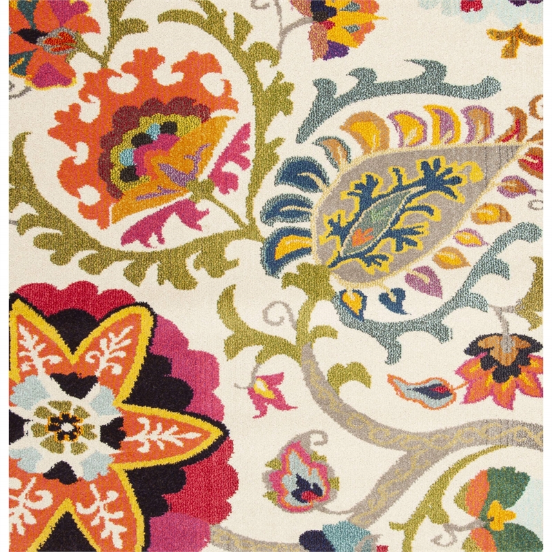 Safavieh Monaco 3' X 5' Power Loomed Polypropylene Rug in Ivory