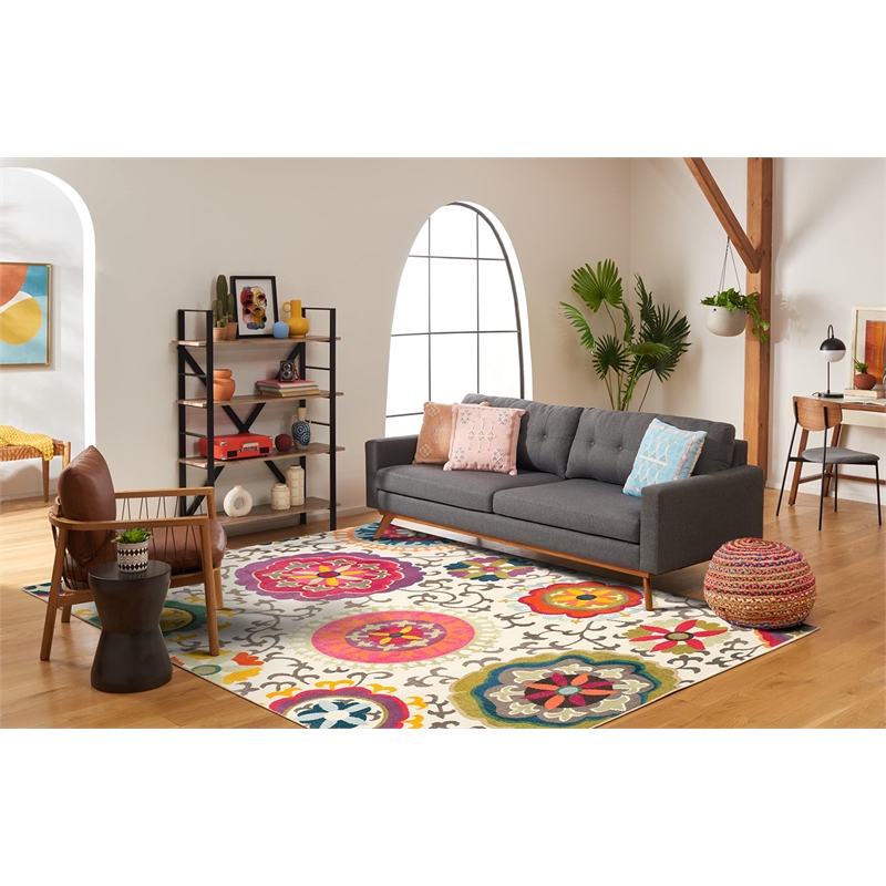 Safavieh Monaco 10' X 14' Power Loomed Polypropylene Rug in Ivory