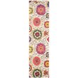 Safavieh Monaco 5' Round Power Loomed Polypropylene Rug in Ivory