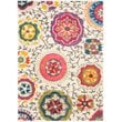 Safavieh Monaco 5' Round Power Loomed Polypropylene Rug in Ivory