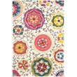 Safavieh Monaco 5' Round Power Loomed Polypropylene Rug in Ivory