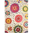 Safavieh Monaco 5' Round Power Loomed Polypropylene Rug in Ivory
