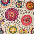 Safavieh Monaco 5' Round Power Loomed Polypropylene Rug in Ivory