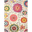 Safavieh Monaco 5' Round Power Loomed Polypropylene Rug in Ivory