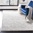 Safavieh Mosaic 6' X 9' Hand Knotted Rug in Beige and Gray