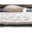 Safavieh Mosaic 9' X 12' Hand Knotted Rug in Beige and Gray