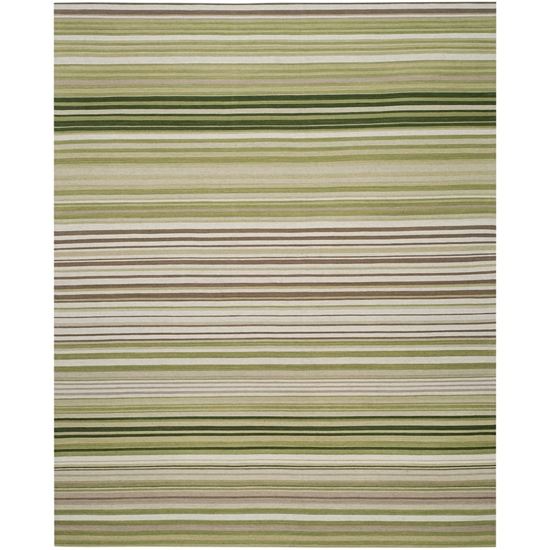Safavieh Marbella 9' X 12' Hand Woven Wool and Cotton Rug in Green