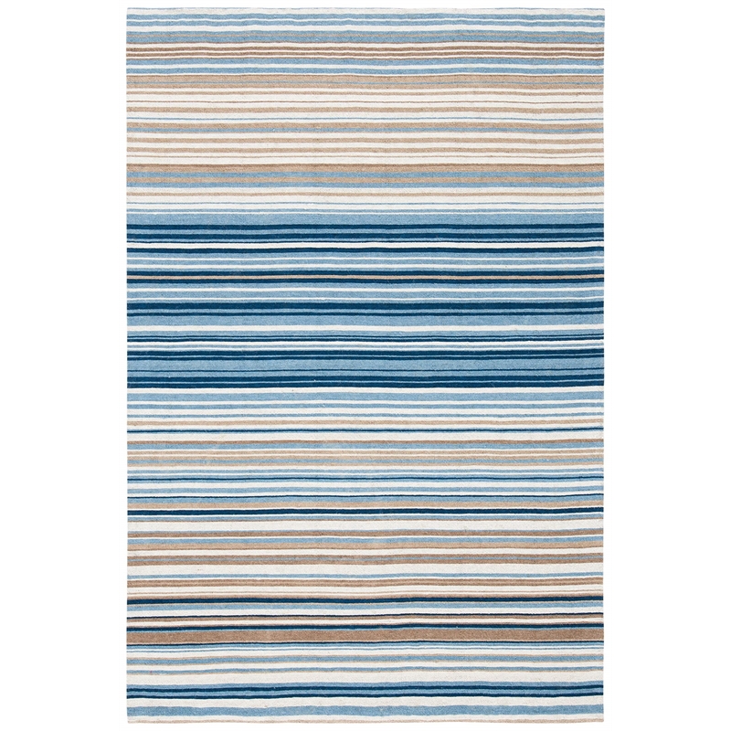 Safavieh Marbella 3' X 5' Hand Woven Wool and Cotton Rug in Blue