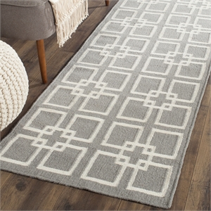 Safavieh Martha Stewart 2'3&quot X 7' Flatweave Rug in Geyser Blue