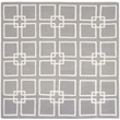 Safavieh Martha Stewart 7' Square Flatweave Rug in Cement Gray