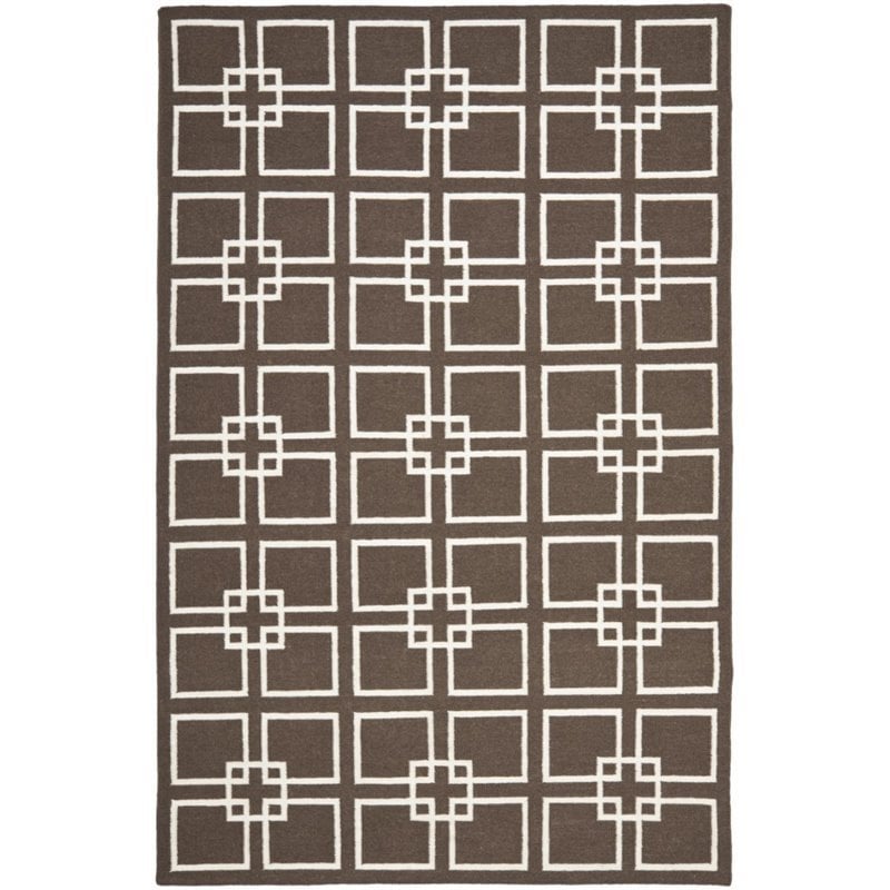 Safavieh Martha Stewart 4' X 6' Flatweave Rug in Tilled Soil Brown