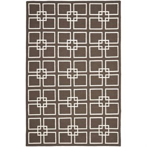 Safavieh Martha Stewart 4' X 6' Flatweave Rug in Tilled Soil Brown
