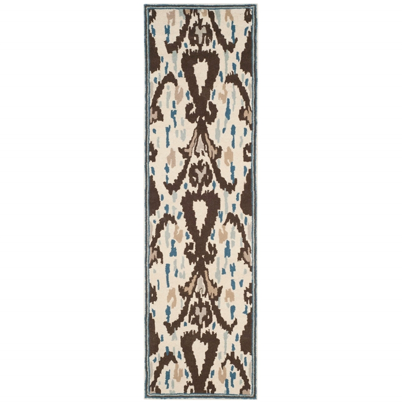 Safavieh Martha Stewart 4' X 6' Tufted Hand loomed Wool Rug in Mariner