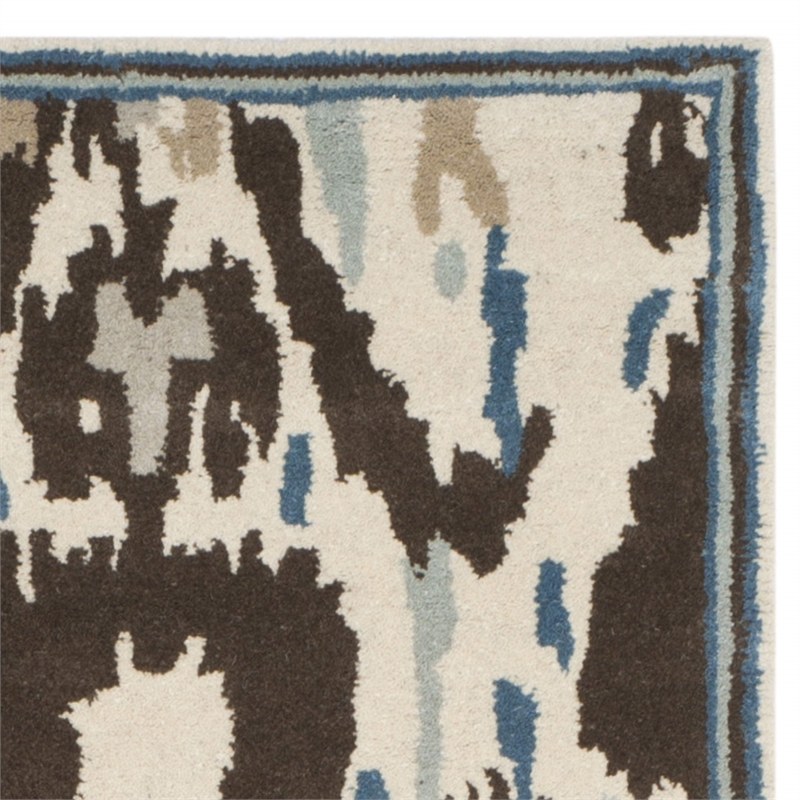 Safavieh Martha Stewart 4' X 6' Tufted Hand loomed Wool Rug in Mariner