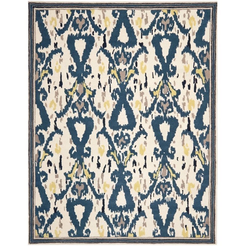 Safavieh Martha Stewart 5' X 8' Tufted Hand loomed Wool Rug in Mariner