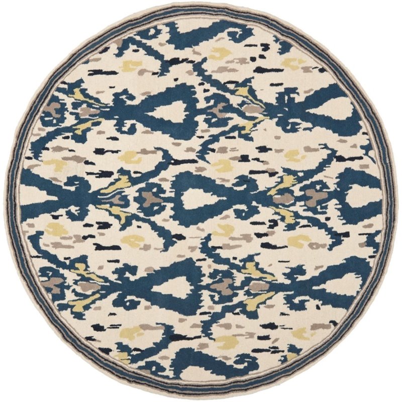 Safavieh Martha Stewart 8' Round Tufted Hand loomed Wool Rug