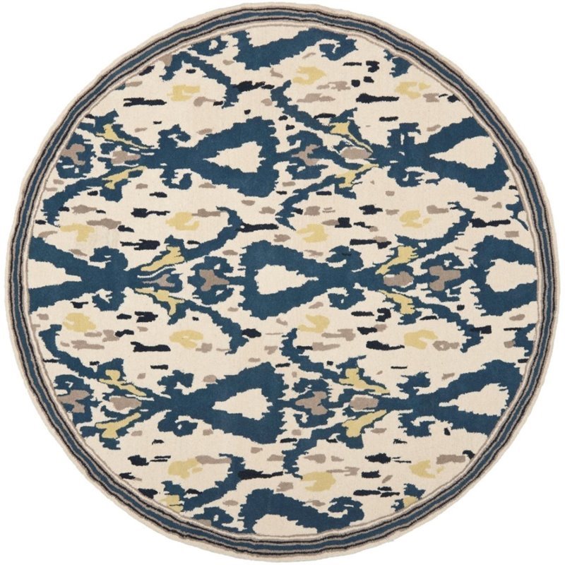 Safavieh Martha Stewart 8' Round Tufted Hand loomed Wool Rug